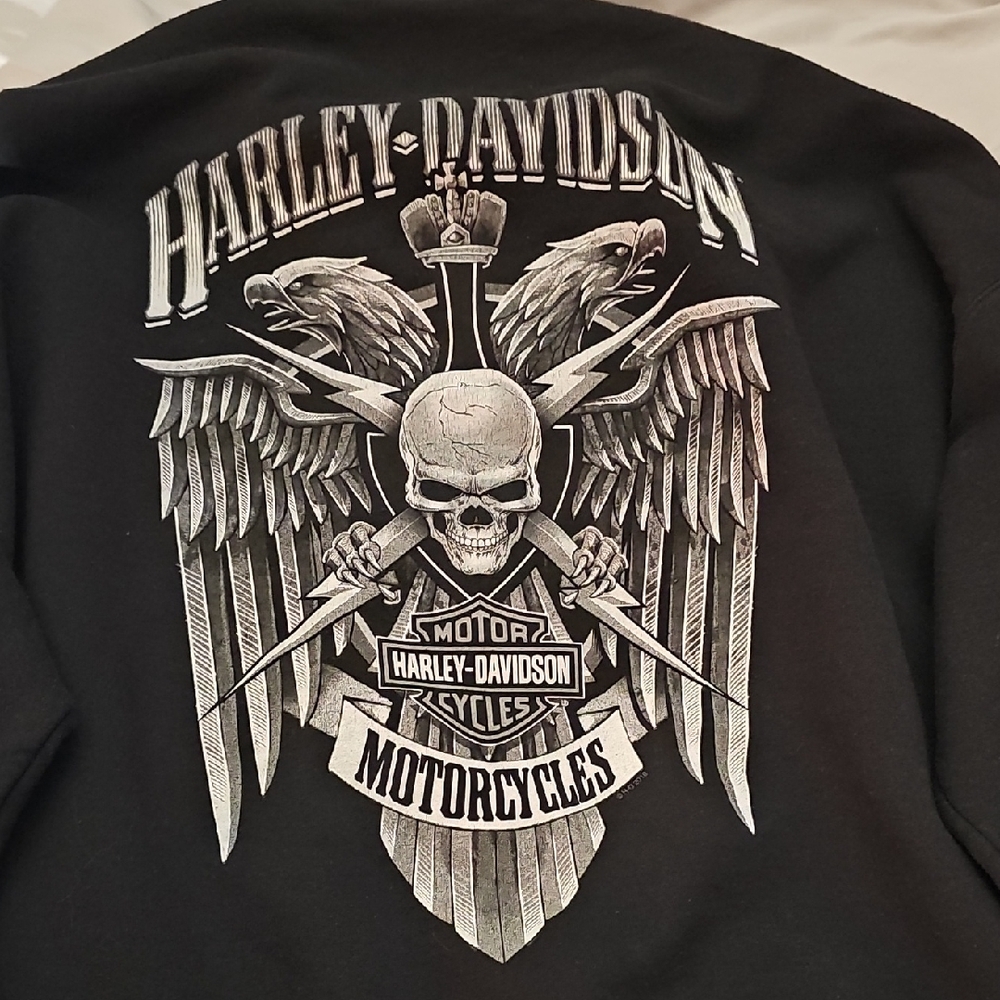 Harley-Davidson Black Quarter-Zip Sweatshirt